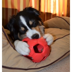 Turbo Kick Soccer Ball - ażurowa piłka dla psa 10cm kolor zielony